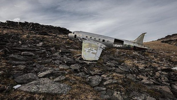 Flugzeug: Douglas C47. Absturzort: Yukon, Kanada.