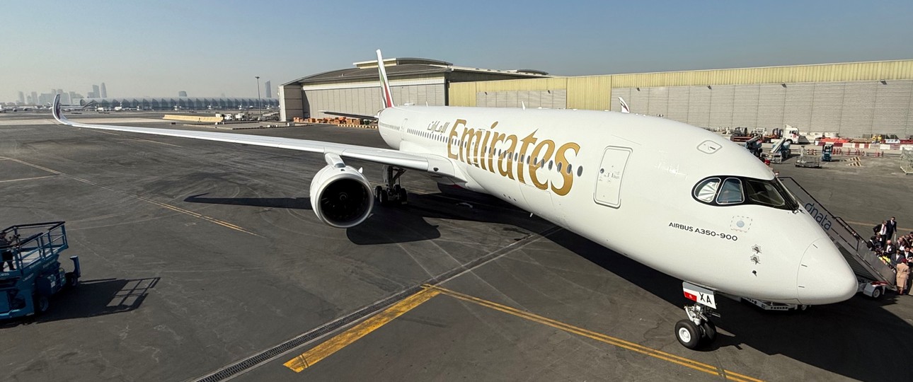 Der erste Airbus A350 von Emirates.