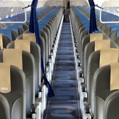 Blick in die neugestaltete Marabu-Kabine: Bis zum Sommer soll die gesamte Flotte vereinheitlicht sein.