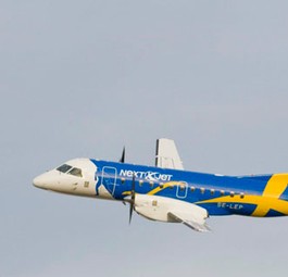 Saab 340 von Nextjet: Die Fluglinie will bald wieder in der Luft sein.