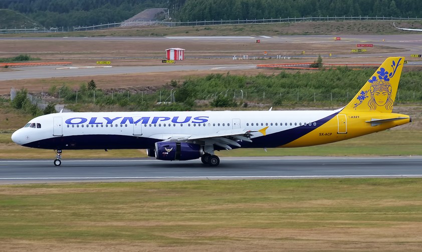 A321 von Olympus Airways: Ärger in Deutschland.