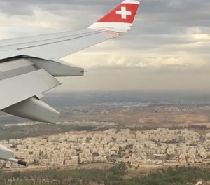 Anflug auf Tel Aviv mit Airbus A330 von Swiss: Vorerst nicht mehr möglich.