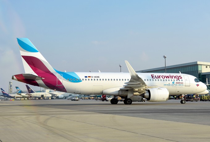 Jet von Eurowings in Dubai: Im kommenden Winter auch ab Hannover im Einsatz.