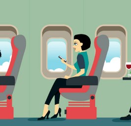 Flugzeug: Sich aus dem Weg zu gehen, ist an Bord schwierig.