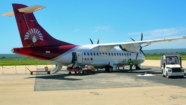 Eine ATR42-500 von Air Madagascar: Die Airline kann fast nur noch im Inland fliegen.