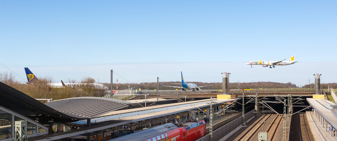 Zug zum Flug: Mit den richtigen Zugverbindungen könnte man Zubringerflüge überflüssig machen.