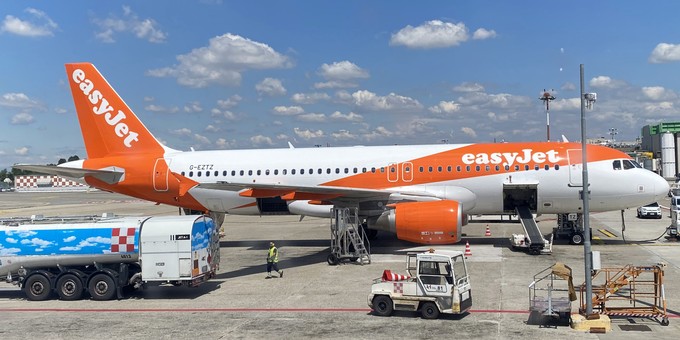 Auch ein Airbus A320  von Easyjet: So sieht die Flotte hauptsächlich aus.