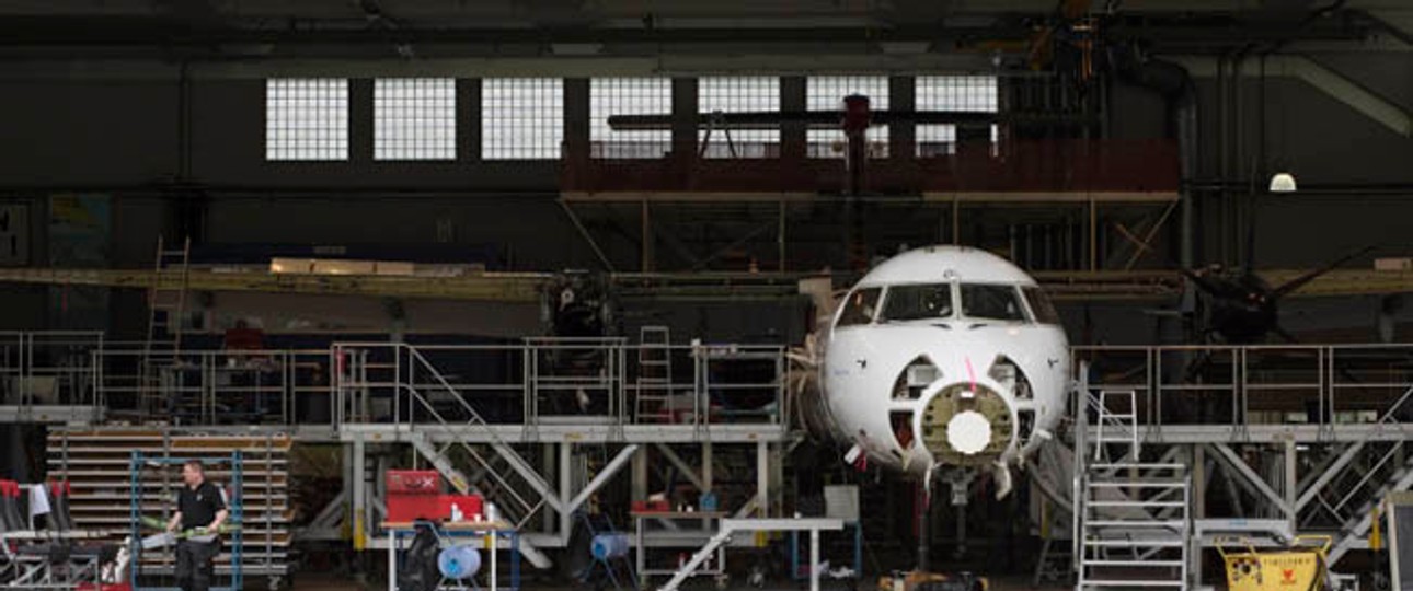 Hangar von Tyrolean Technik: Der Betrieb wird deutlich verkleinert.