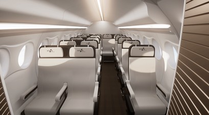 Aura Aero Kabine der Era: So sieht die Kabine mit 19 Sitzen aus.