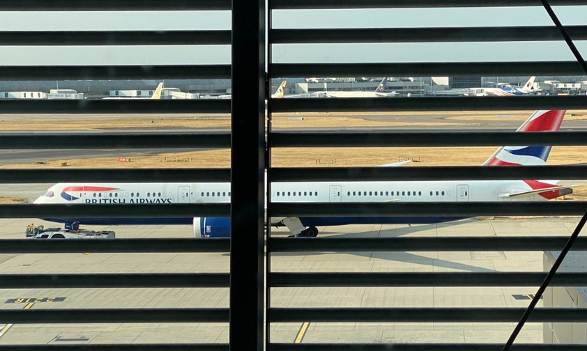 Jet von British Airways in London-Heathrow: Einschränkungen zu Ehren der Queen.