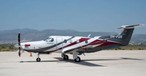 Ein Pilatus PC-12 von Fly 7: Zusammen mit Zela Jet wird das Flugzeug regelmäßig zwischen Griechenland und den Alpen unterwegs sein.