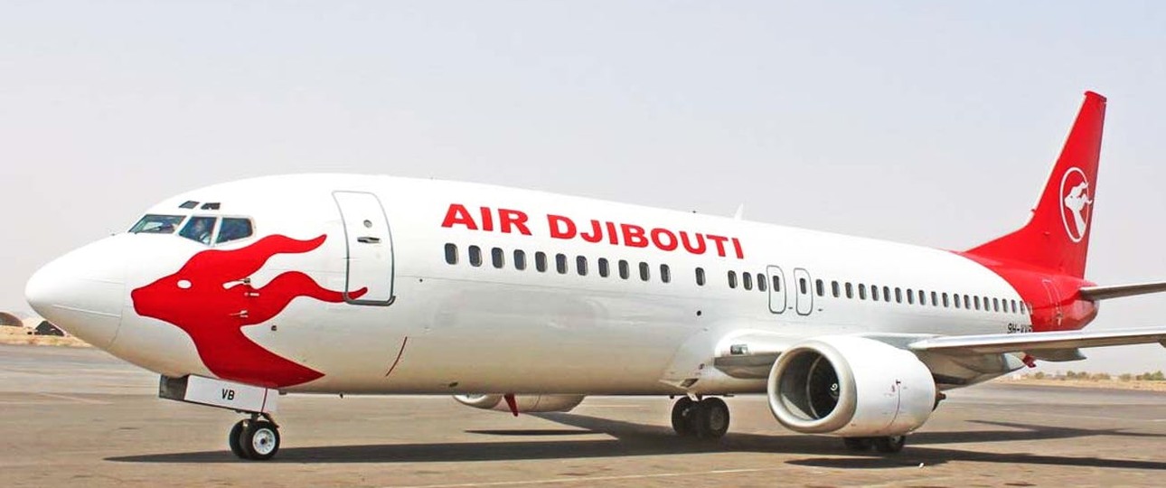 Air Djibouti aircraft: The revived airline took off with a Boeing 737-400.