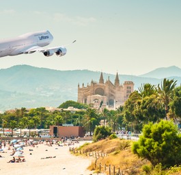 Boeing 747-8 über Mallorca: Ab dem 17. Juli zu sehen.