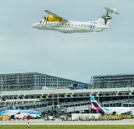D328 am Flughafen Stuttgart: Auf zu neuen Zielen.