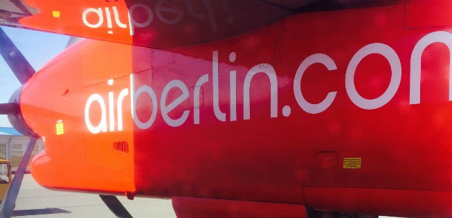 Turbopropmaschine von LGW: Die Airline fliegt für Air Berlin.