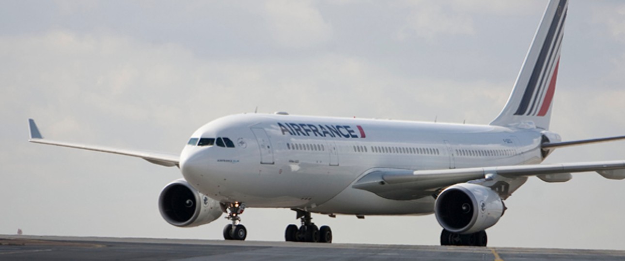 A330 von Air France: Zum Tanken nach Damaskus.