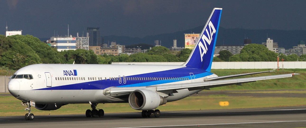 Eine Boeing 767 von ANA (hier auf einem Archivbild aus dem Jahr 2012): Solch ein Flugzeug war nun in den Vorfall verwickelt.