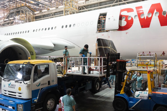 Das Produkt wurde an Geometrie und Kabinenlayout des A330 angepasst. Für Reisende soll dieser Unterschied später möglichst wenig spürbar sein.