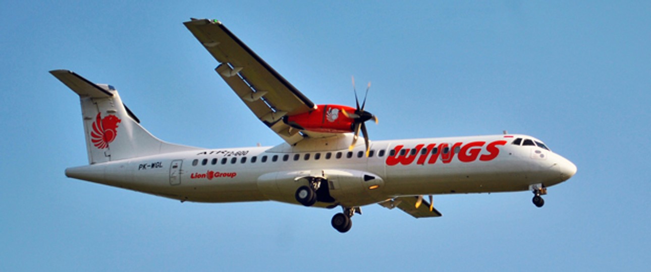 ATR 72-600 der Lion-Air-Tochter Wings: Auch für abgelegene Ziele geeignet.
