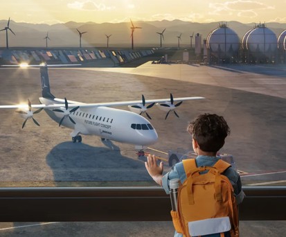 Boeing-Visualisierung für 50- bis 60-Sitzer mit E-Antrieb: Eine Tochter wird gefördert.