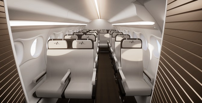 Aura Aero Kabine der Era: So sieht die Kabine mit 19 Sitzen aus.