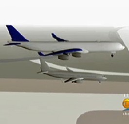 Animation des Zwischenfalls in Miami: Es fehlten nur rund 300 Meter.