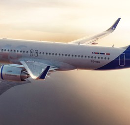 Flieger von SAS: Flug in Turbulenzen.