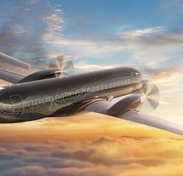 Erste Skizzen des neuen Turbopropflugzeuges von Embraer, die der Hersteller verbreitet hat.