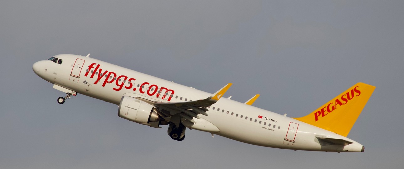 Airbus A320 Neo von Pegasus: Die Airline leitete Flüge um.