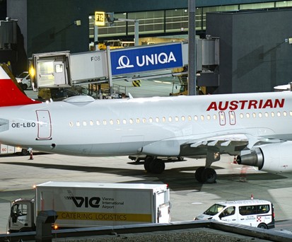 Airbus A320 von Austrian Airlines: Im Winter unterbeschäftigt.