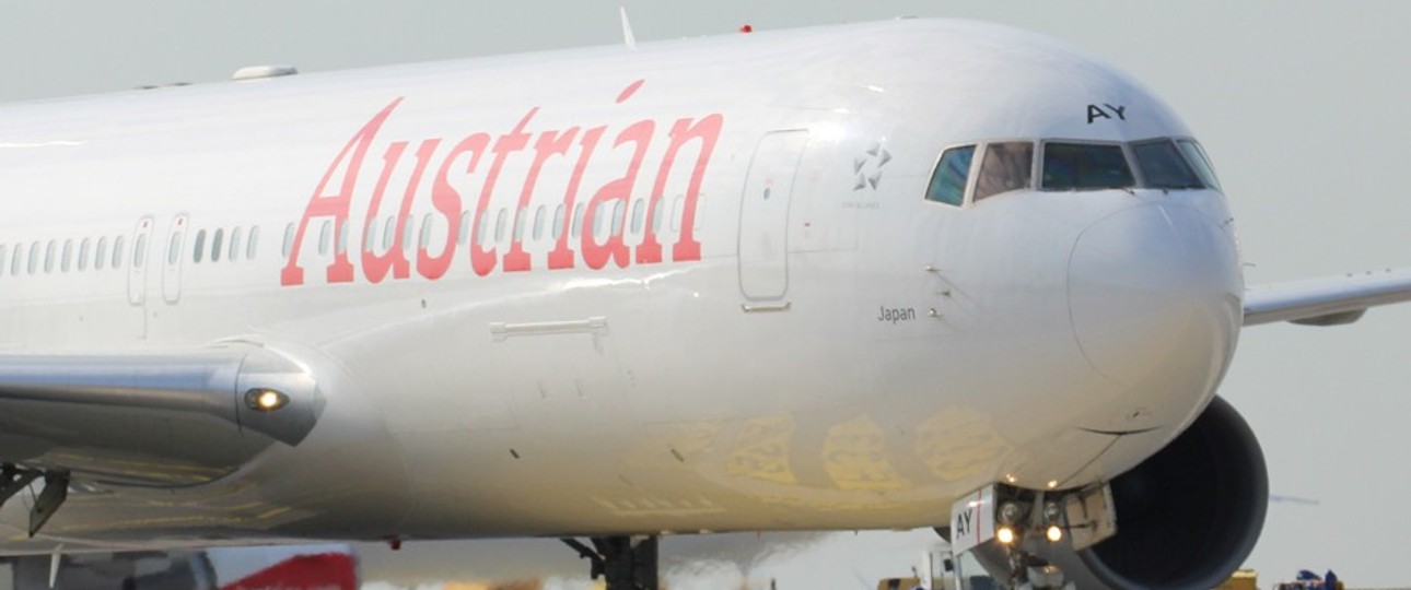 Die OE-LAY: Eine drei bei Austrian Airlines verbliebenen Boeing 767.