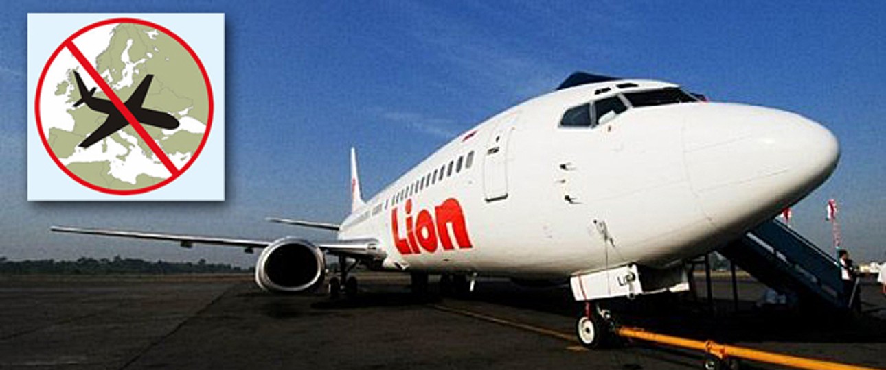 Lion-Air-Jet: In Europa nicht erlaubt.