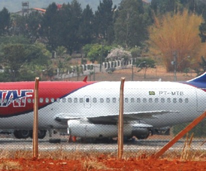 So hatte die einstige Landshut zuletzt im aktiven Dienst ausgesehen. 2008 war sie von der brasilianischen Fluggesellschaft TAF Linhas Aéreas am Flughafen Fortaleza abgestellt worden.