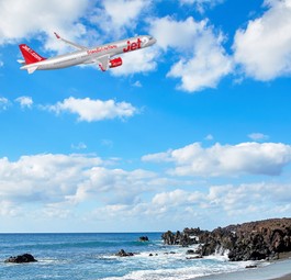 Jet-2-Airbus-Jet über Lanzarote: Könnte künftig so aussehen.