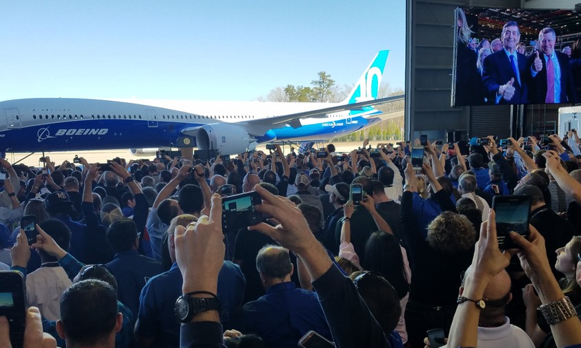 Rollout der Boeing 787-10 im Jahr 2017: Nach dem Dreamliner kam kein neues Modell mehr.