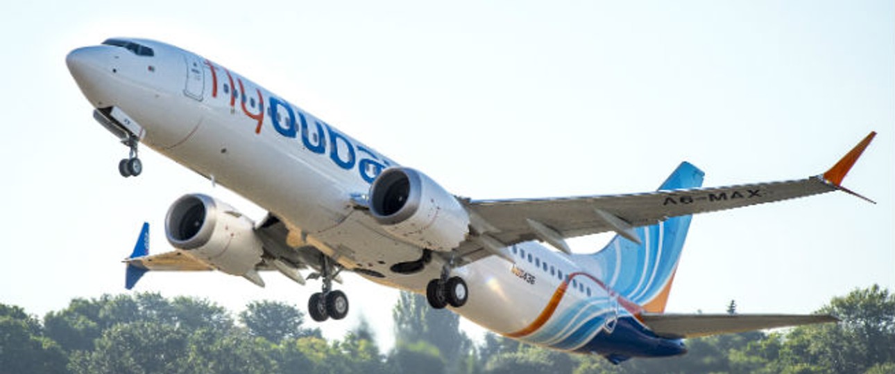 737 Max von Flydubai: Die Airline ist offenbar zufrieden mit dem Flieger.