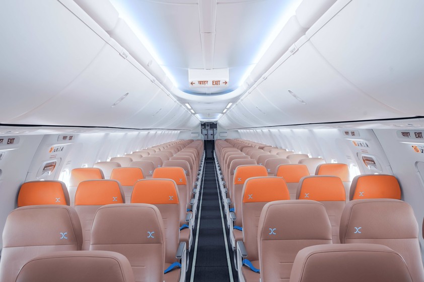 Das neue Interieur von Air India Express: Mehr Komfort.