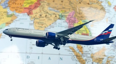 aeroflot boeing 777 globus