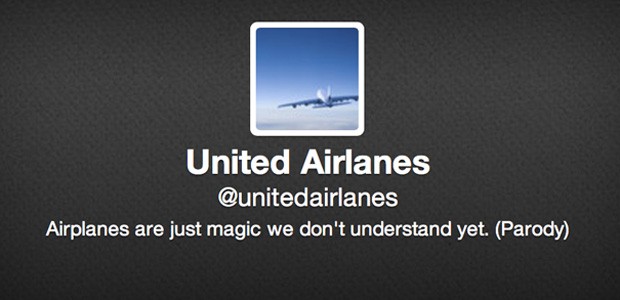 Konto der Fake-United: Neu auch mit Parodie-Hinweis.