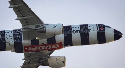 Airbus A320 D_ASGE von Condor: Durfte nicht mehr in Frankfurt landen.