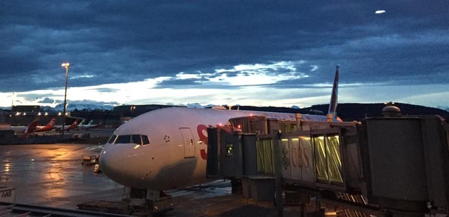 Boeing 777 von Swiss.