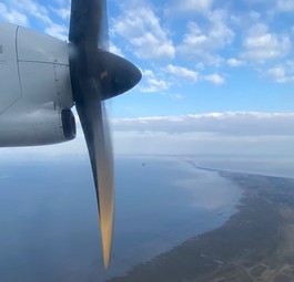 Green-Airlines-Erstflug im März: Damals kam eine eine ATR von Chalair zu Einsatz.