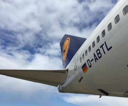 Lufthansas Boeing 747 mit dem Kennzeichen D-ABTL: Zurück in Frankfurt.