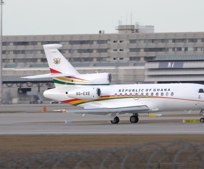 Falcon 900EX: Der Regierunsgflieger Ghanas ist aktuell kaputt.