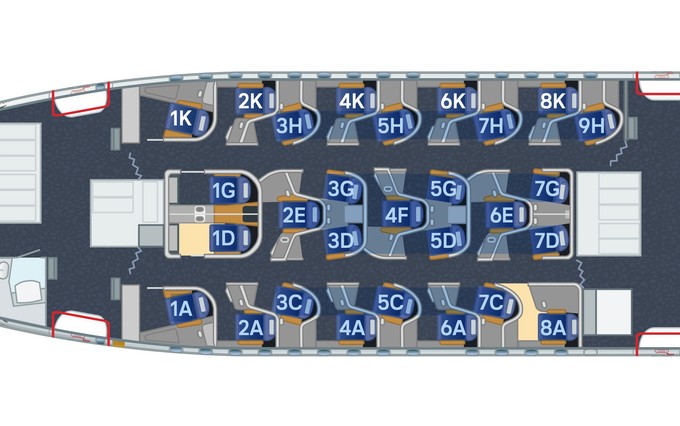 Die Allegris-Business-Class in den Boeing 787: Lufthansa kann nun fast alle Sitze vermarkten.