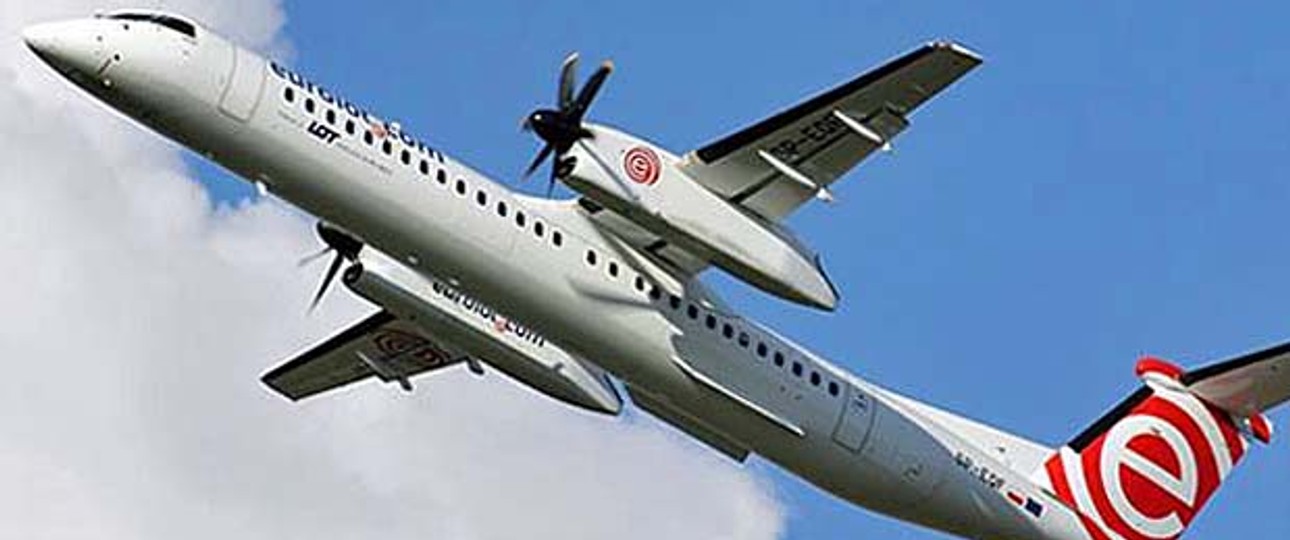 Dash 8 von Eurolot: Fliegen bald nicht mehr.