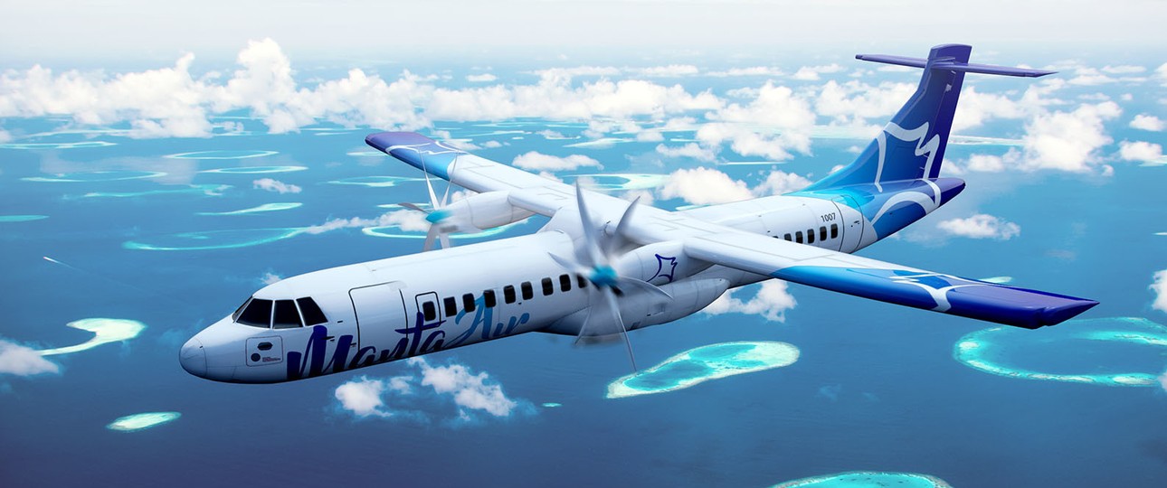 Werbebild von Manta Air: Die neue Fluglinie will zur Hochsaison starten.