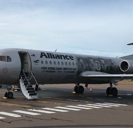 Flieger von Alliance Airlines in Darwin: Die Flotte soll wachsen.