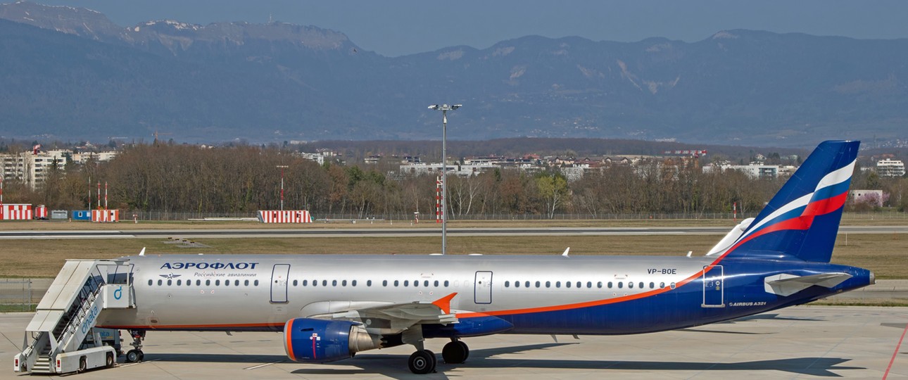 Airbus A321 von Aeroflot: Keine Daten mehr aus Genf.