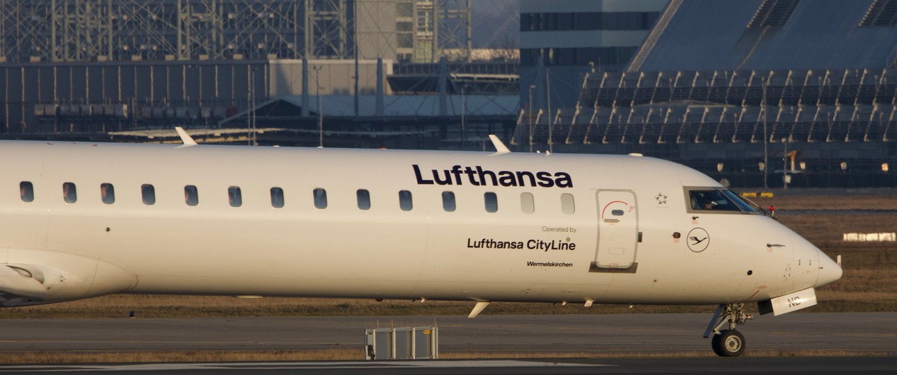 Bombardier CRJ 900 von Lufthansa Cityline: Keine Flüge mehr.